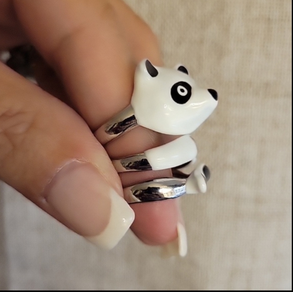Panda Stack Ring Set - Picture 3 of 5